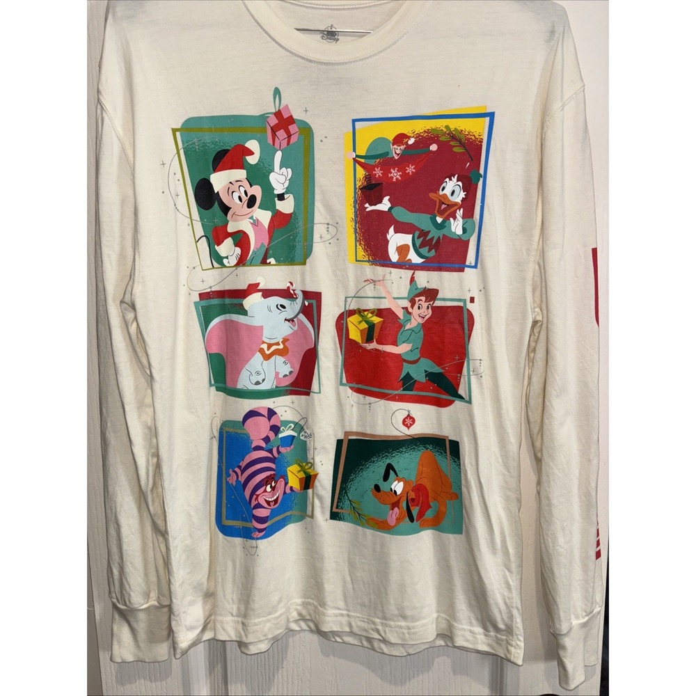 XS Walt Disney World Parks Classic Christmas Holiday Long Sleeve T-Shirt